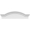Ekena Millwork Segment Arch W/ Flankers Smooth Architectural Grade PVC Pediment, 30"W x 8-1/2"H x 2-1/2"P PEDPS030X085SGF00 - alternate 6
